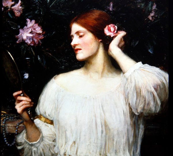 Vanity, ca. 1910 (olie på lærred) af John William Waterhouse