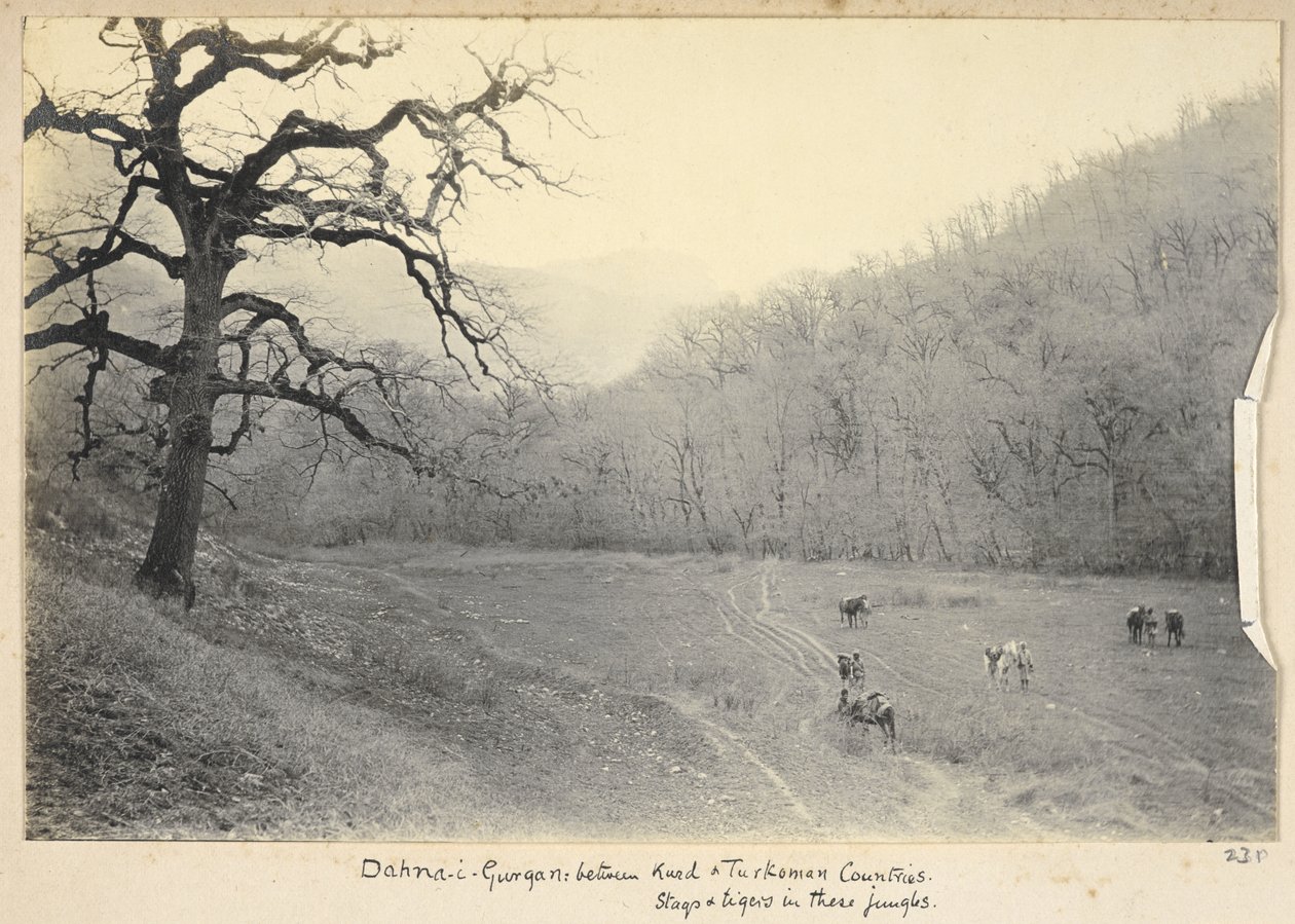 Razavi Khorasan-provinsen, Iran, ca. 1908 (s/h-foto) af John Williams Watson