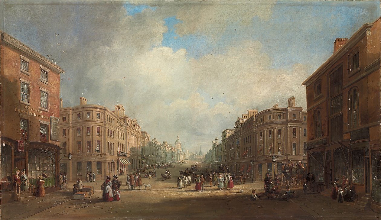 En foreslået plan for en ny gade, Newcastle, 1831 af John Wilson Carmichael