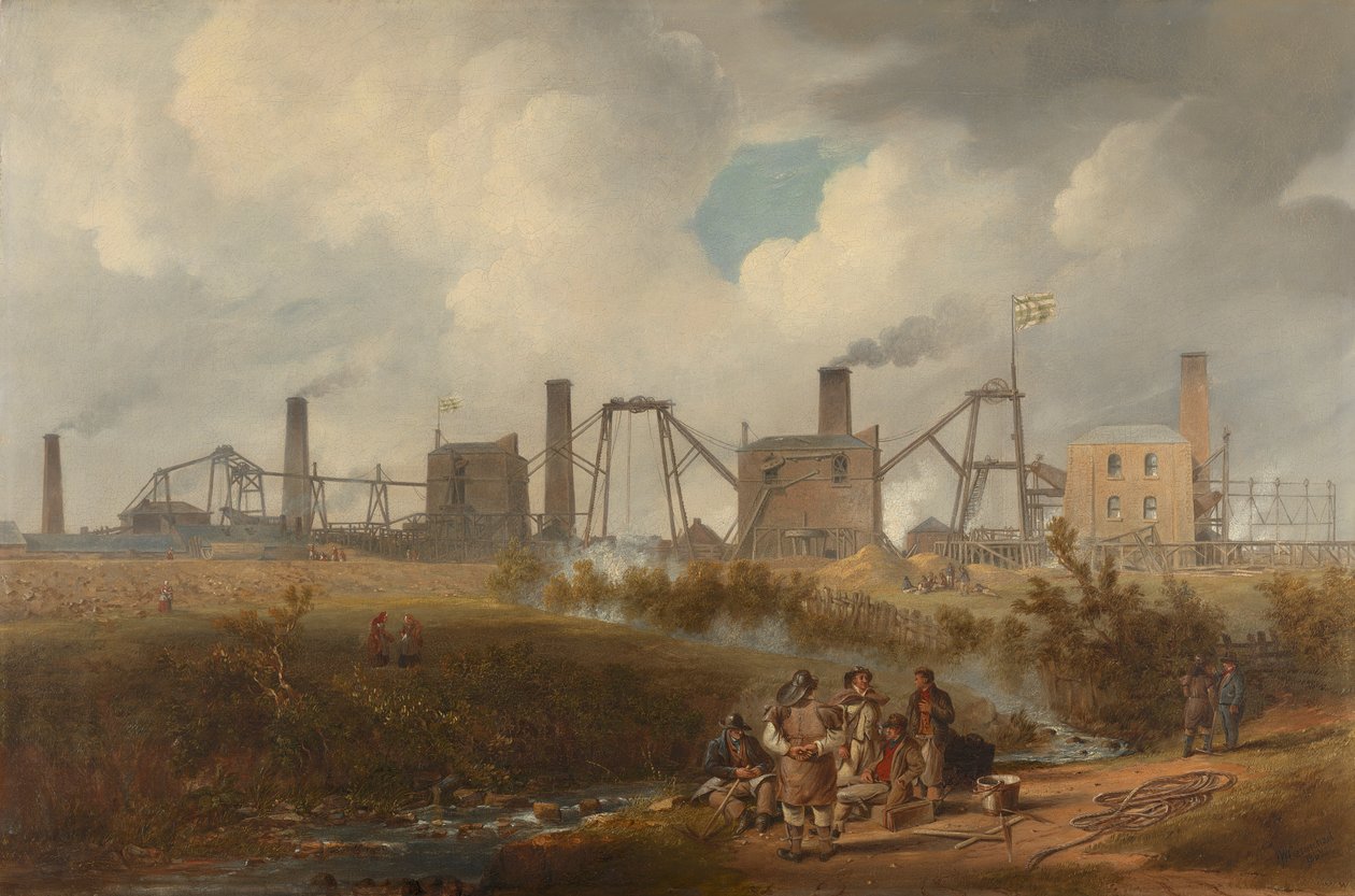 Udsigt over Murton Colliery nær Seaham, County Durham af John Wilson Carmichael