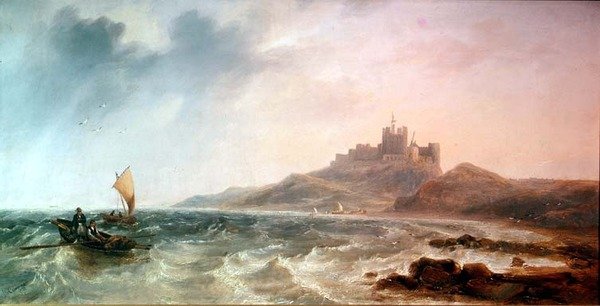 Bamburgh Slot af John Wilson Carmichael