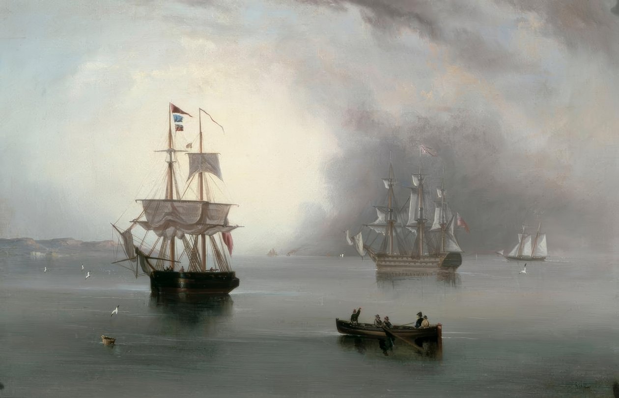 Becalmed af John Wilson Carmichael
