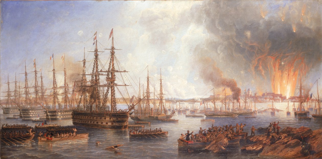 Bombardementet af Sveaborg, 5. august 1855, 1856 af John Wilson Carmichael
