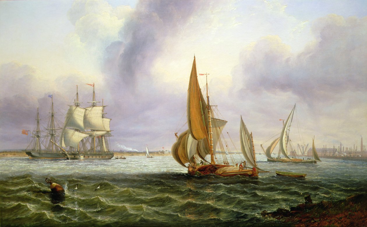 Themsen ved Woolwich af John Wilson Carmichael