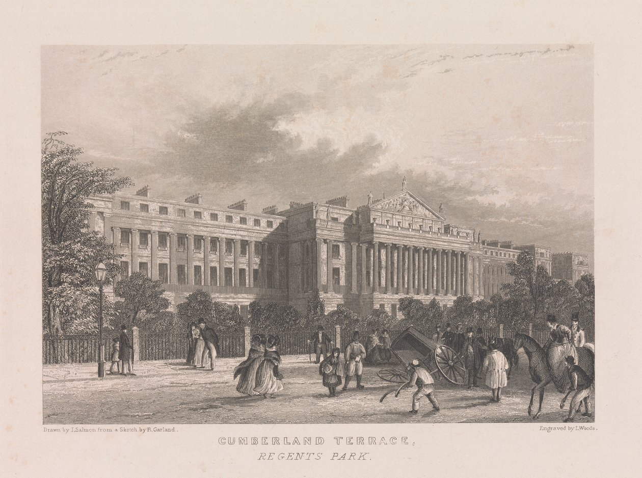 Cumberland Terrace, Regents Park af John Woods