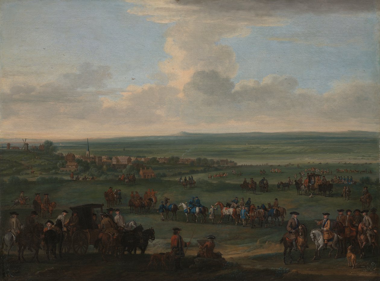 George I på Newmarket, 4. eller 5. oktober, 1717 af John Wootton