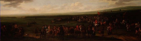 The Round Course på Newmarket af John Wootton