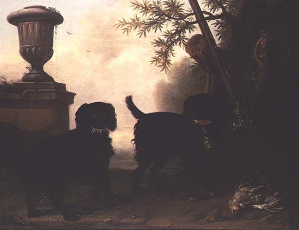 To hunde i et landskab af John Wootton