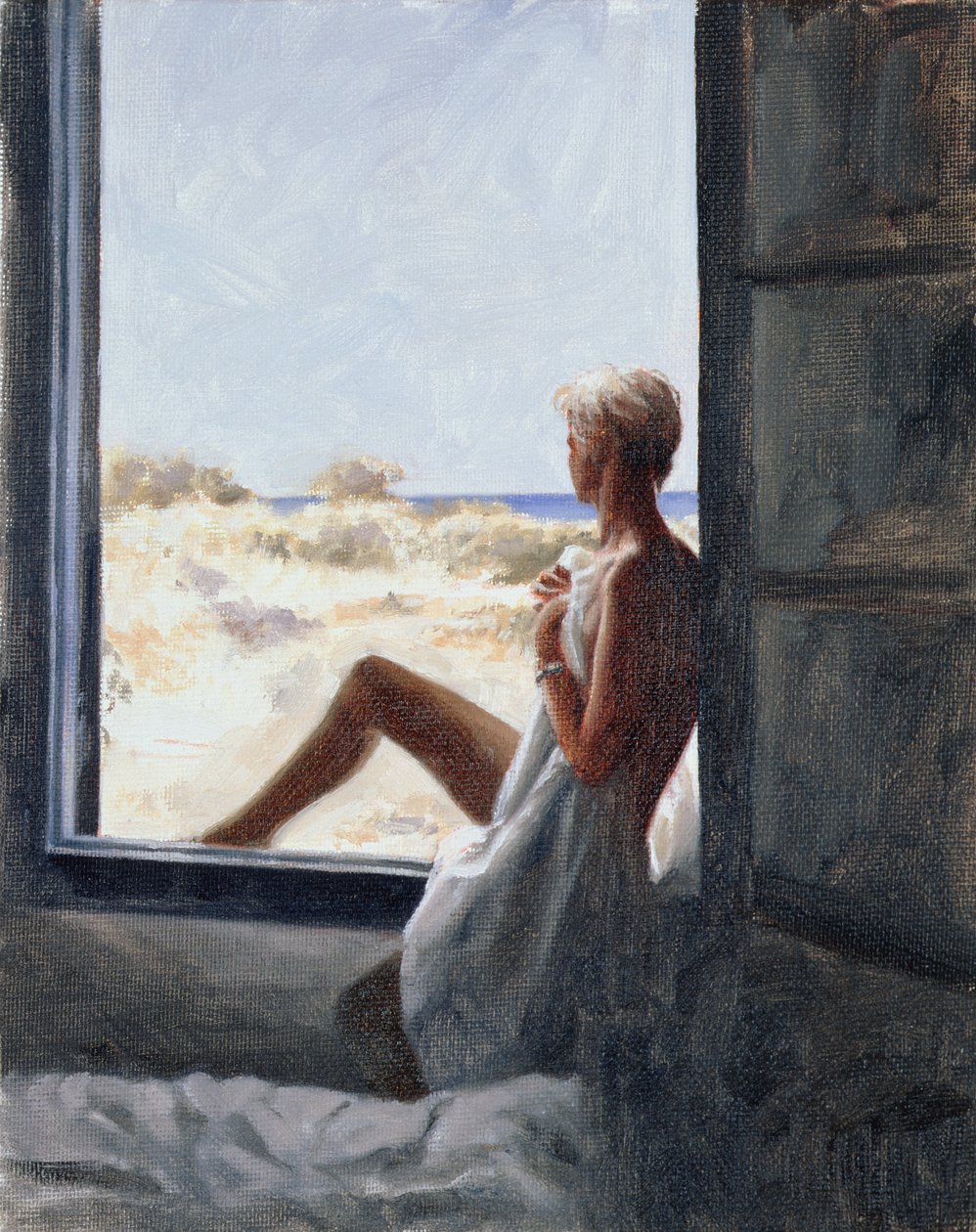Blue Sea Dream (olie på lærredstavle) af John Worthington