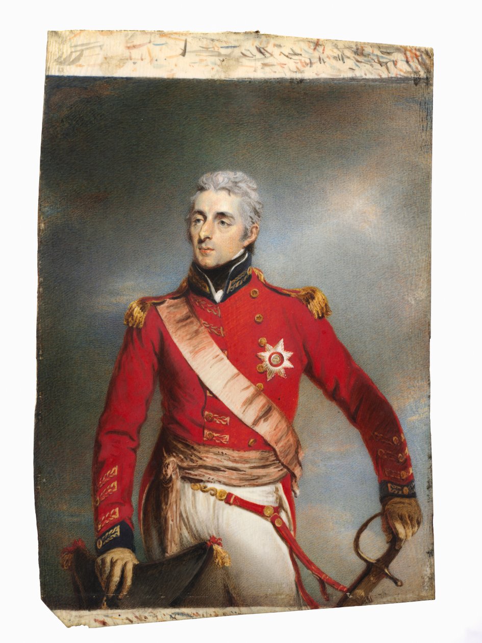 Portræt af Arthur Wellesley, senere 1. hertug af Wellington, ca. 1806-1807. af John Wright