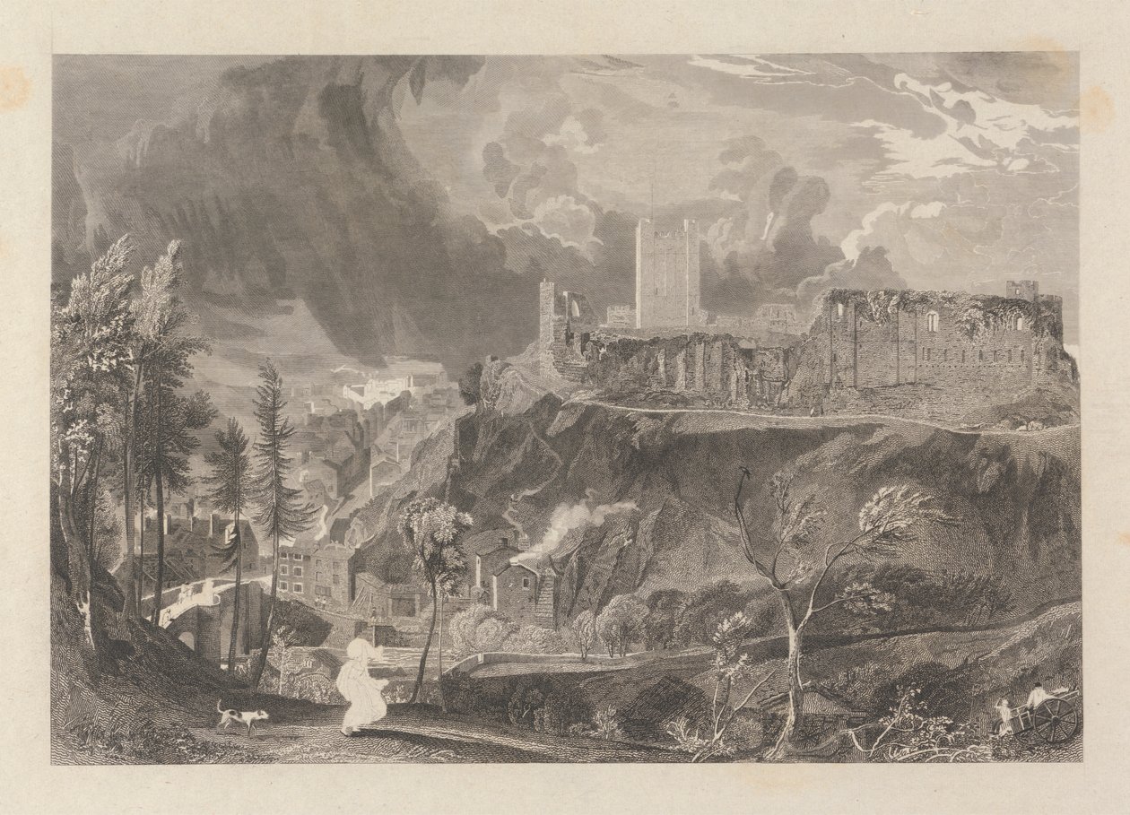 Richmond Castle and Town af John Wykeham Archer