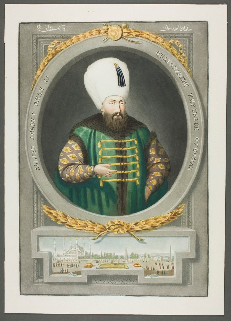 Achmet Kahn I, fra Portraits of the Emperors of Tyrkiet af John Young