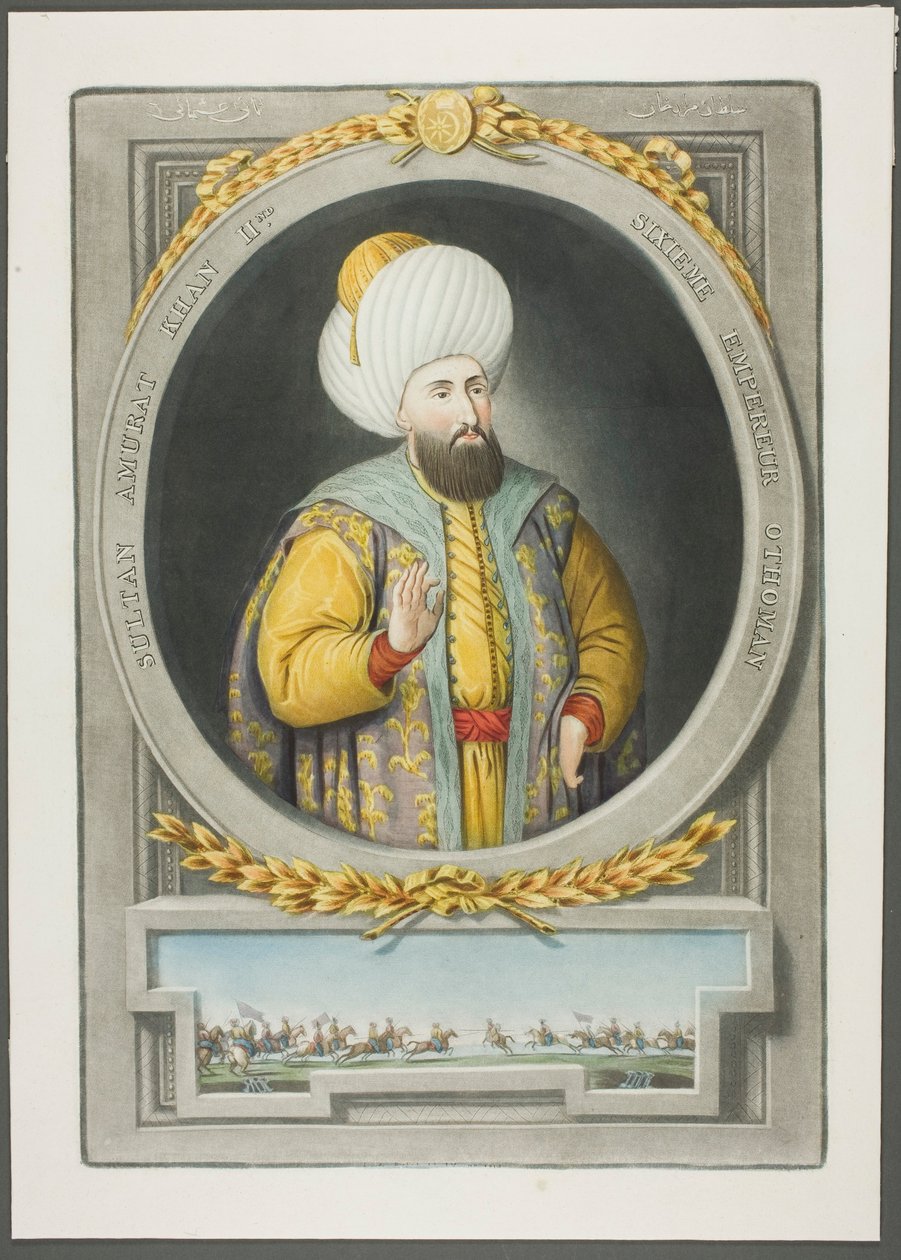 Amurat Kahn II, fra Portraits of the Emperors of Tyrkiet af John Young