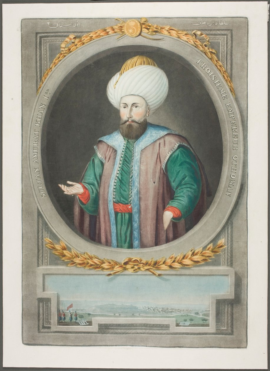 Amurat Kahn I, fra Portraits of the Emperors of Tyrkiet af John Young