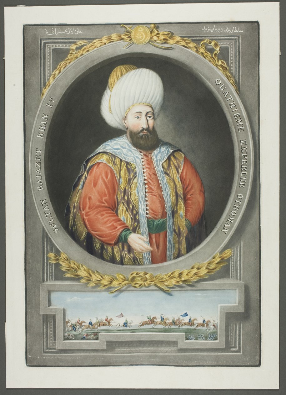 Bajazet Kahn I, fra Portraits of the Emperors of Tyrkiet af John Young