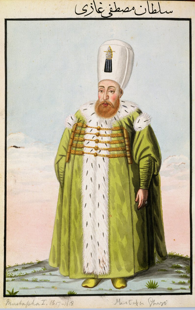 Mustafa I (1591-1639) Sultan 1617-18 af John Young