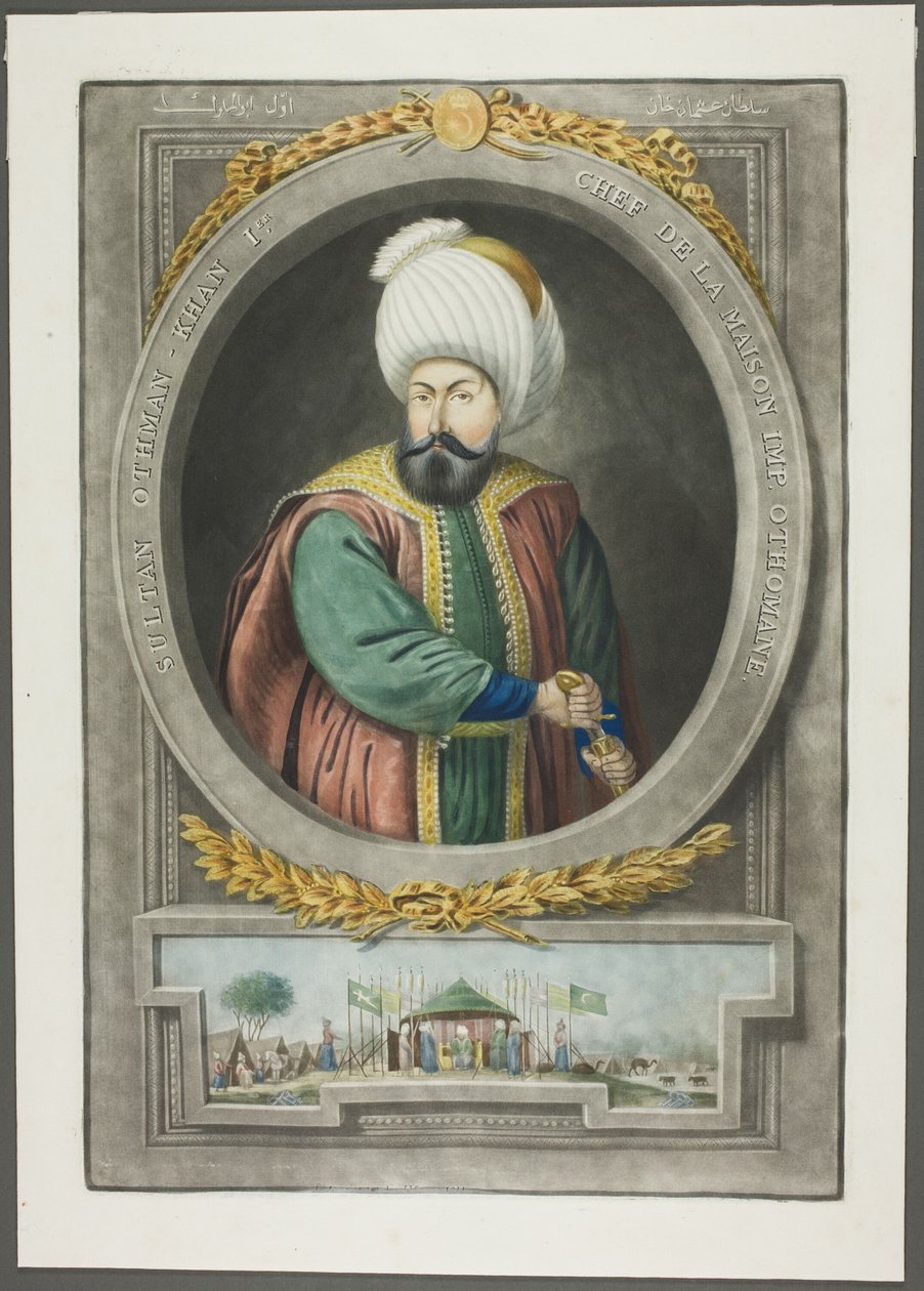 Othman Kahn I, fra Portraits of the Emperors of Tyrkiet af John Young