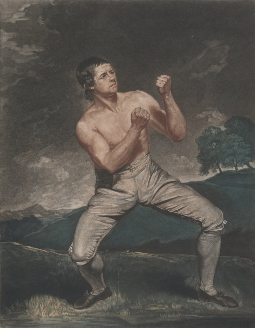 Richard Humphreys, den berømte bokser, der aldrig blev erobret, 1788. af John Young