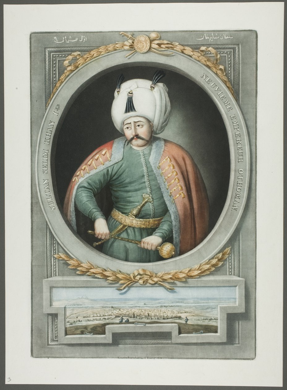 Selim Kahn I, fra Portraits of the Emperors of Tyrkiet af John Young