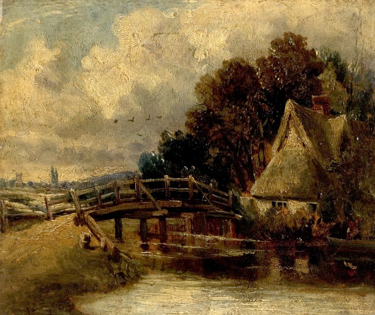 På Stour nær East Bergholt, Suffolk af John Constable