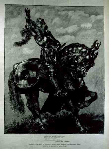 Marmions Defense to Douglas, fra The Illustrated London News, 25. februar 1882 af John after Gilbert