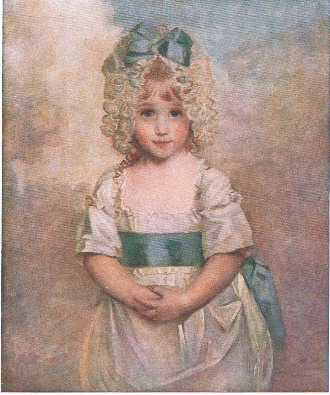 Charlotte Augusta Papendier i en alder af fem, Bibbys Annual, 1916-17 af John after Hoppner