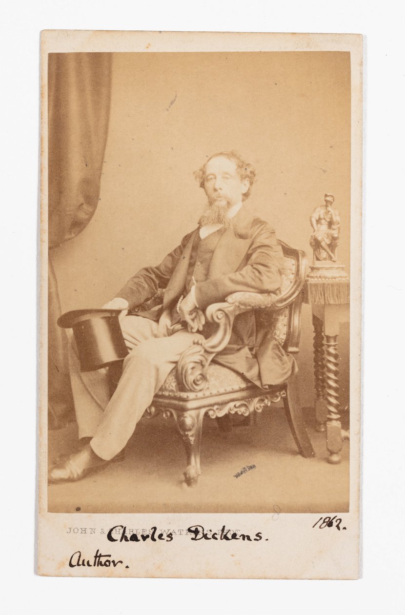 Carte-de-visite af Charles Dickens af John and Charles Watkins