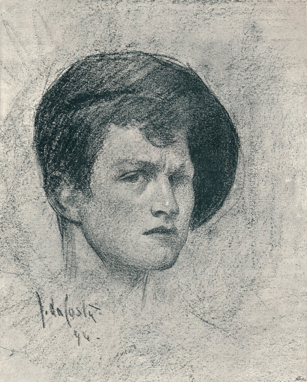Et selvportræt af John da Costa, c1895 af John da Costa