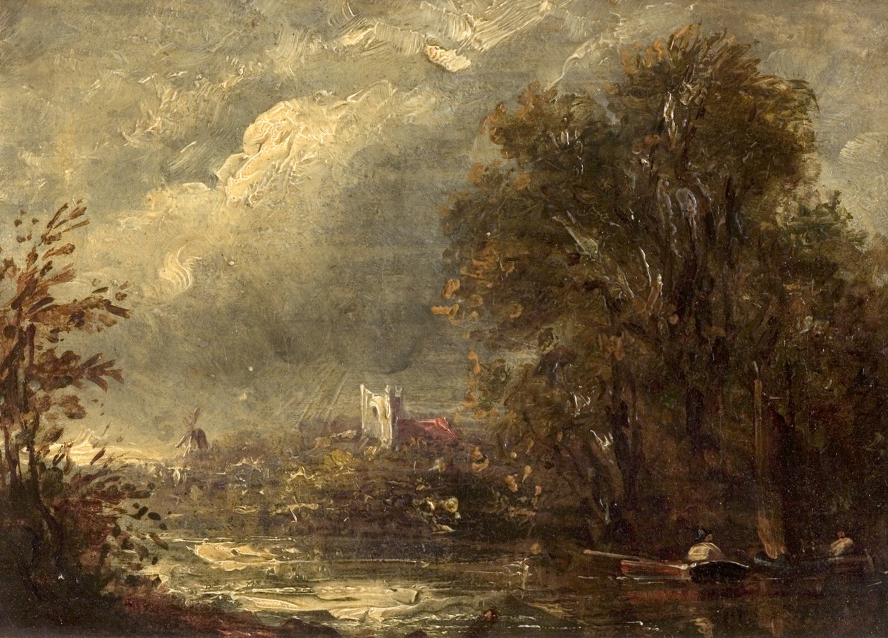 På Stouren, 1800-tallet af John manner of Constable