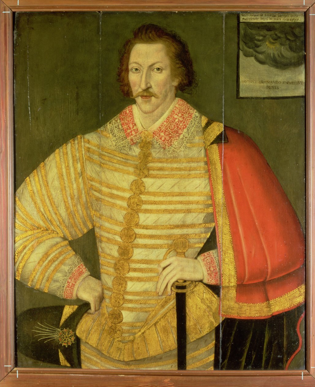 Portræt af en gentleman, menes at være Thomas Cavendish af John the Younger Bettes