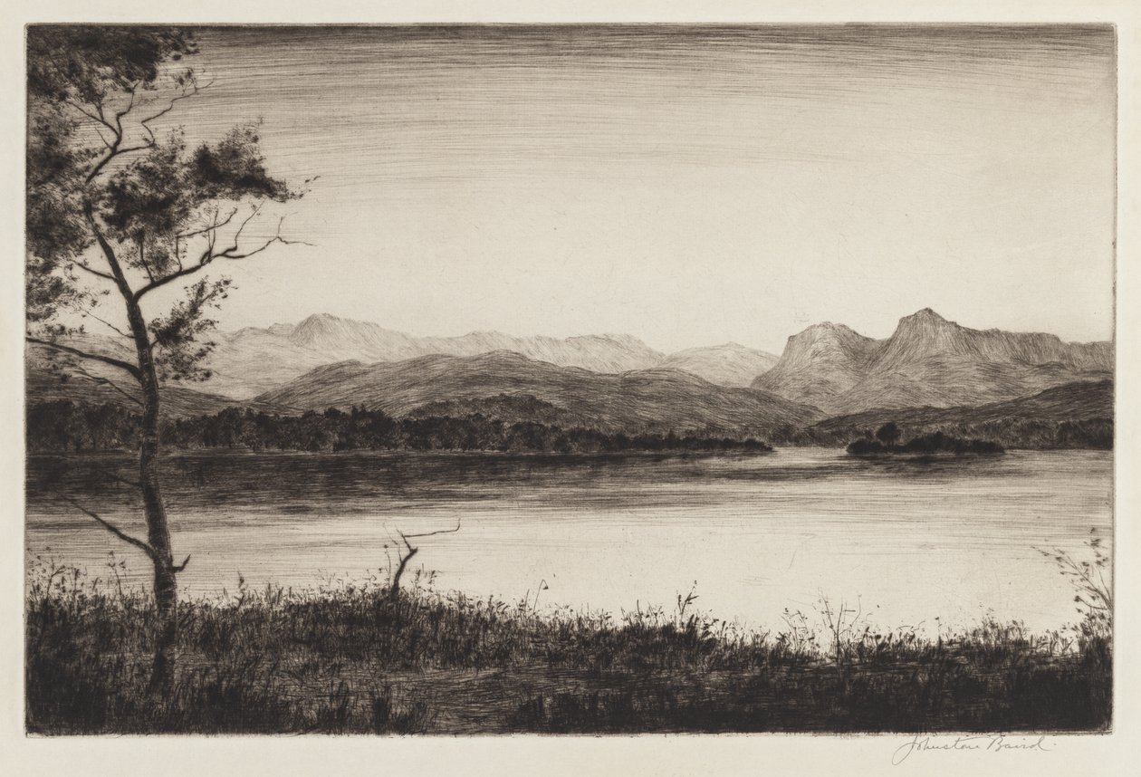 Langdale Pikes, Windermere af Johnstone Baird