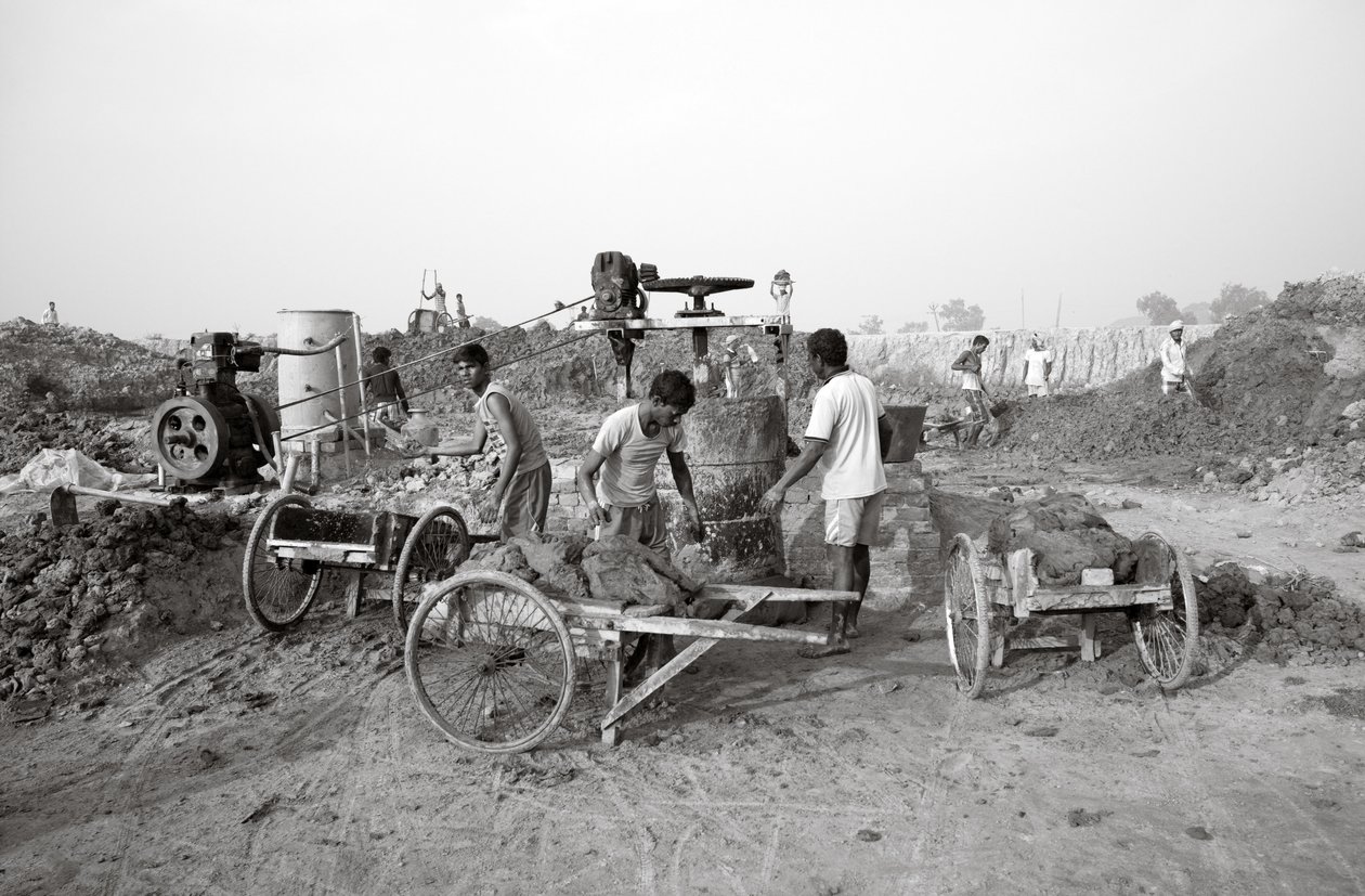 Murstensfabrikker i Kolkata, Indien, 2016 (foto) af Jon Nicholson