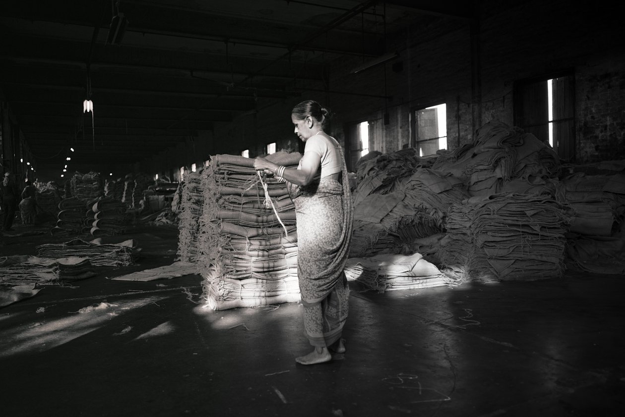 Jutefabrik, Kolkata, Indien, 2017 (foto) af Jon Nicholson