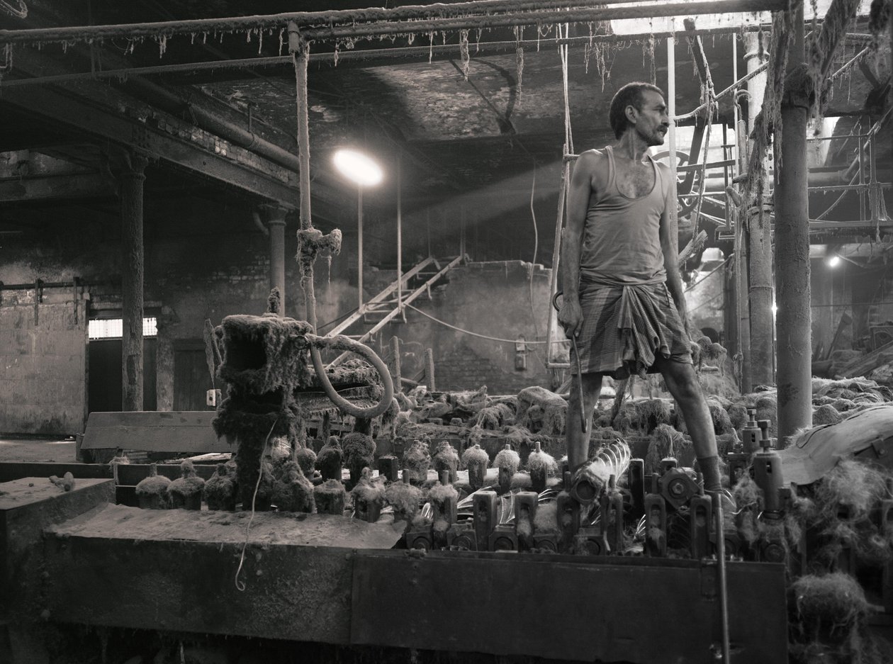 Jutefabrik, Kolkata, Indien, 2017 (foto) af Jon Nicholson