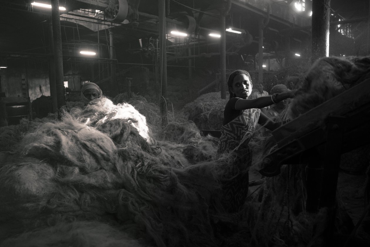 Jutefabrik, Kolkata, Indien, 2017 (foto) af Jon Nicholson