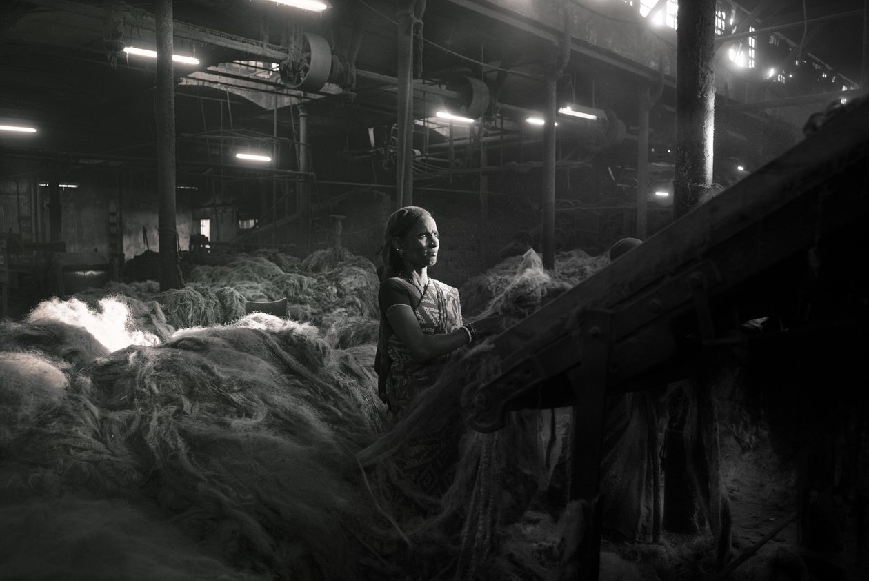 Jutefabrik, Kolkata, Indien, 2017 (foto) af Jon Nicholson
