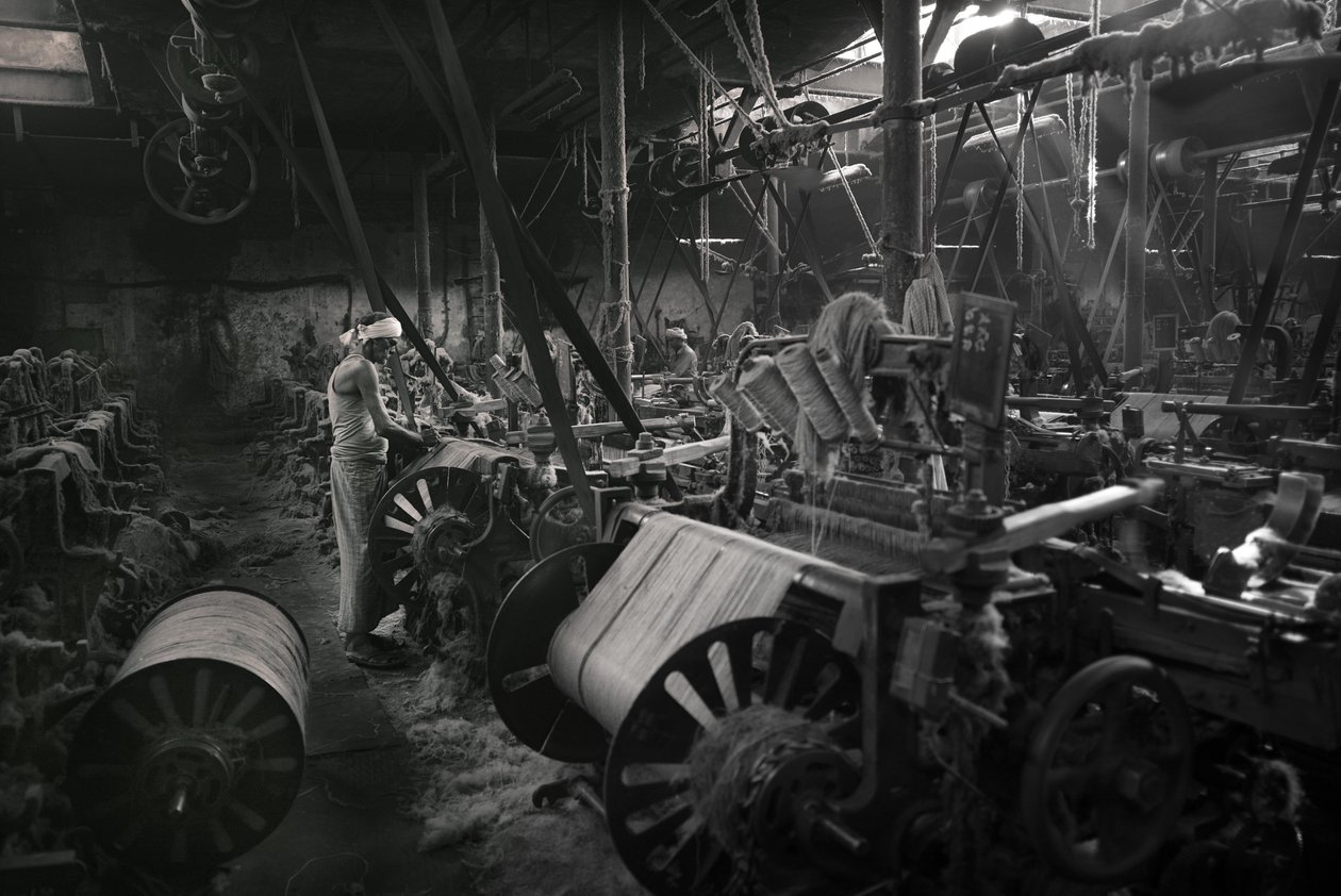Jutefabrik, Kolkata, Indien, 2017 (foto) af Jon Nicholson