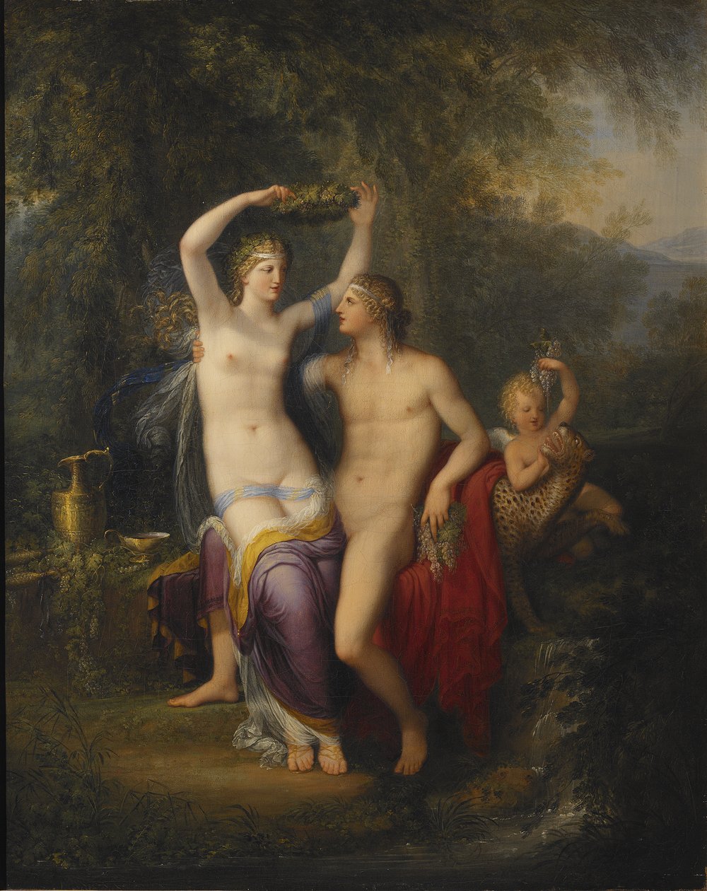 Bacchus og Ariadne af Jonas Akerstrom