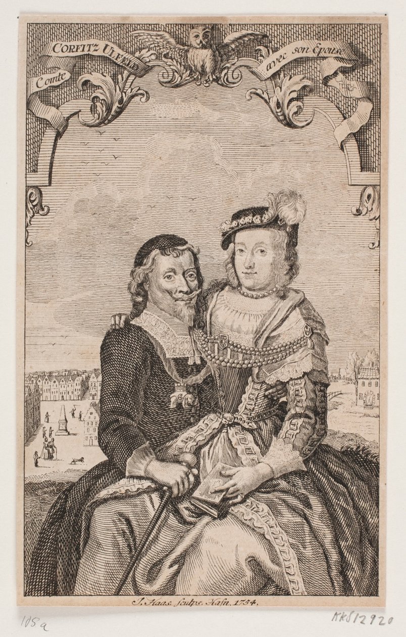 Leonora Christina og Corfitz Ulfeldt af Jonas Haas