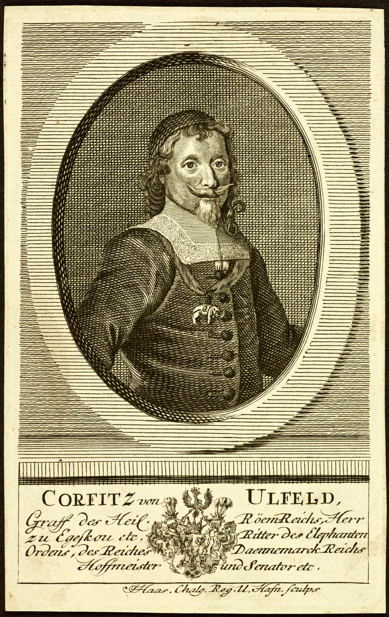 Portrait of Corfitz Ulfeldt 1606-1664. af Jonas Haas