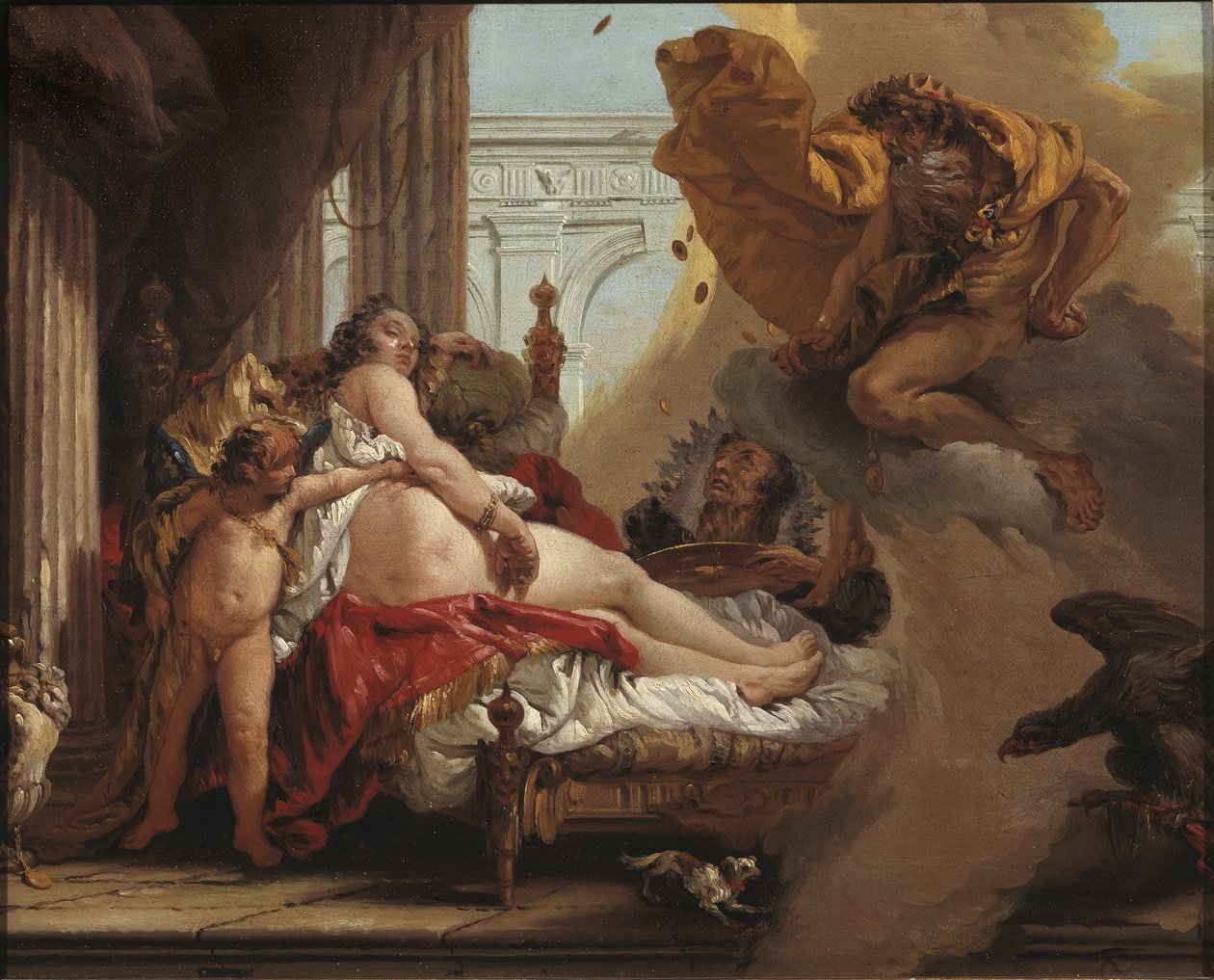 Danaë og byge af guld af Jonas Hoffmann