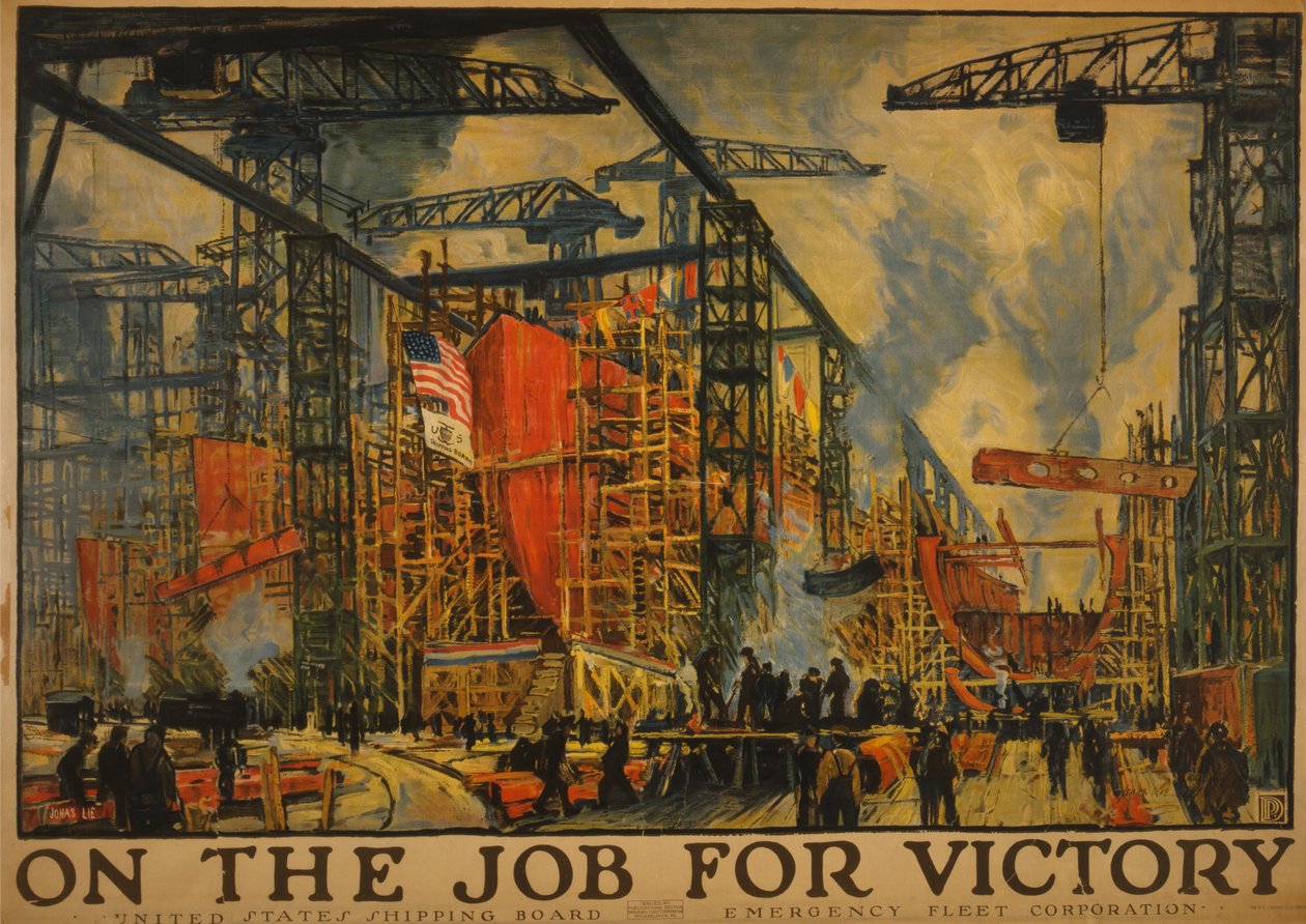 På jobbet for sejren, 1918 af Jonas Lie