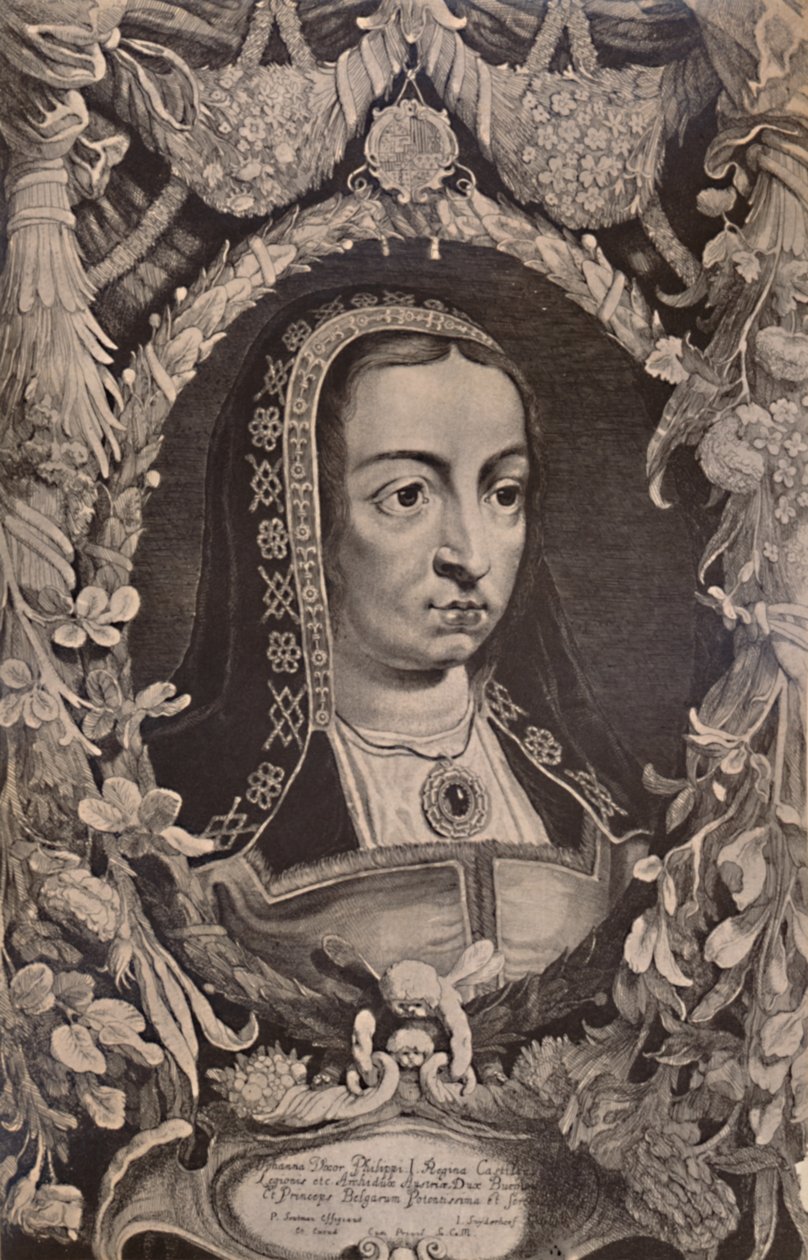 Joanna den gale, dronning af Castilla, c1600-tallet 1894 af Jonas Suijderhoef