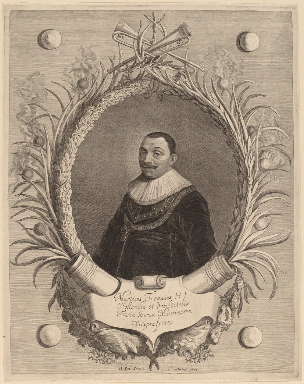 Martin van Tromp af Jonas Suyderhoff after Hendrik Gerritsz Pot