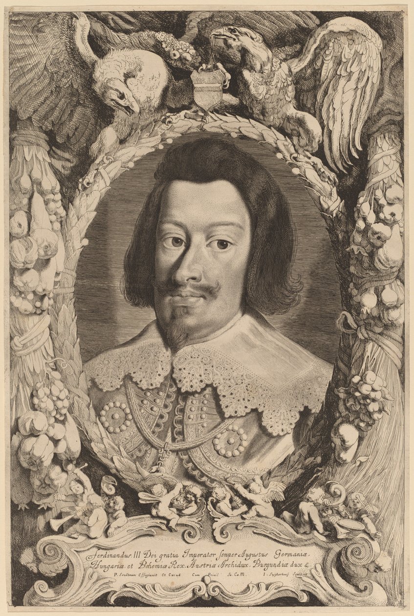 Kejser Ferdinand III af Jonas Suyderhoff after Pieter Claesz Soutman