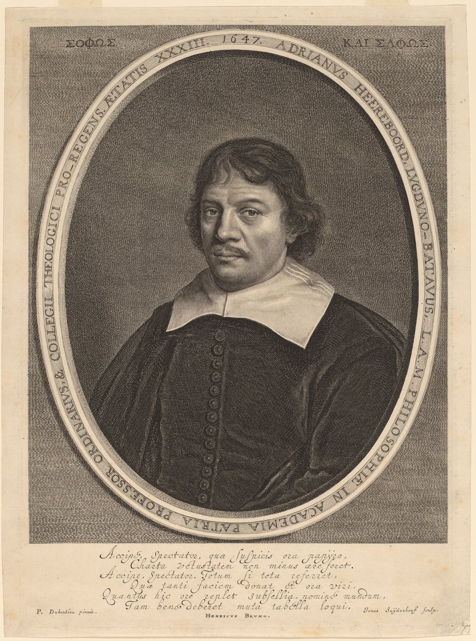 Adriaen Heerebord af Jonas Suyderhoff after Pieter Dubordieu