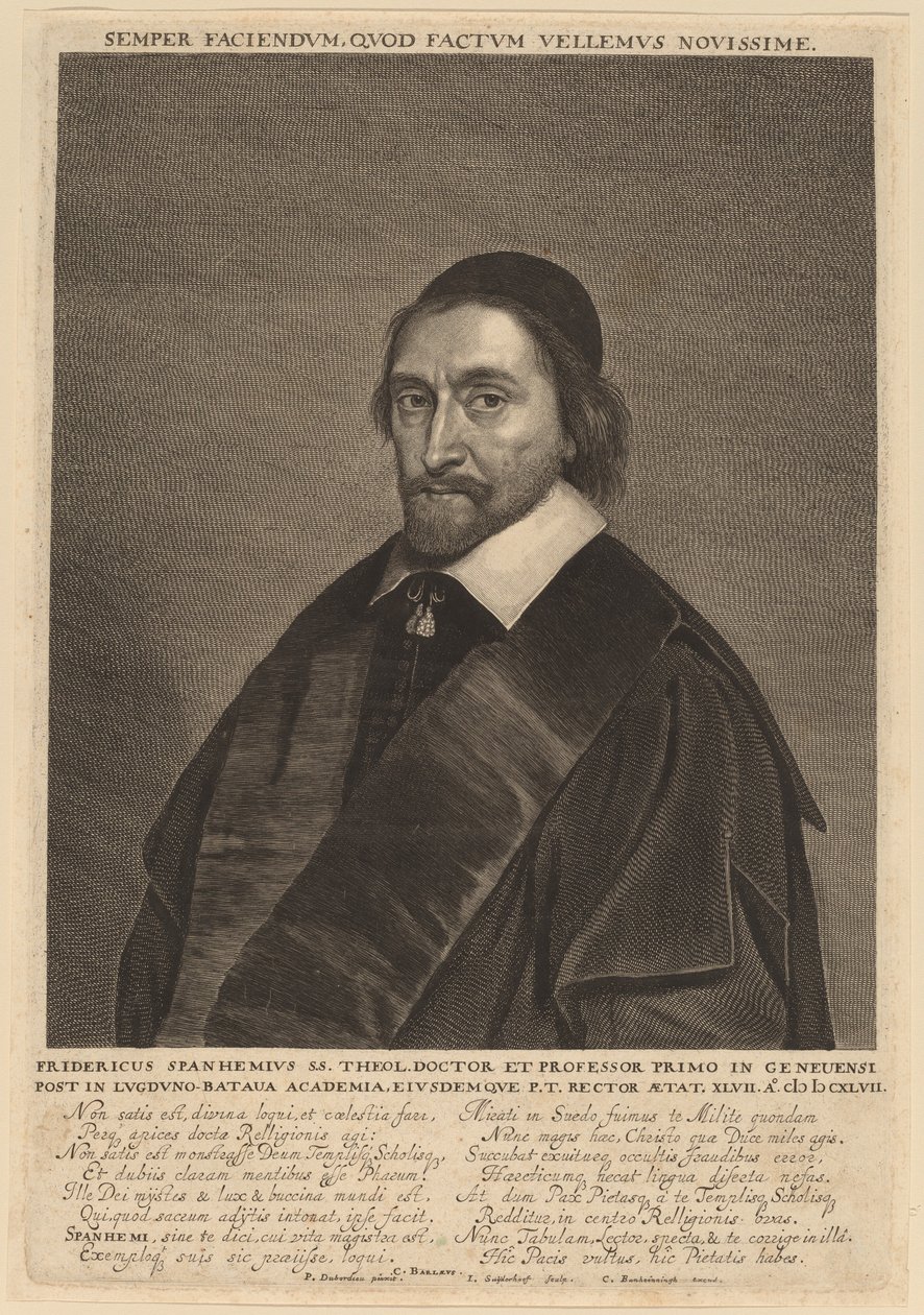 Frederik Spanheim af Jonas Suyderhoff after Pieter Dubordieu
