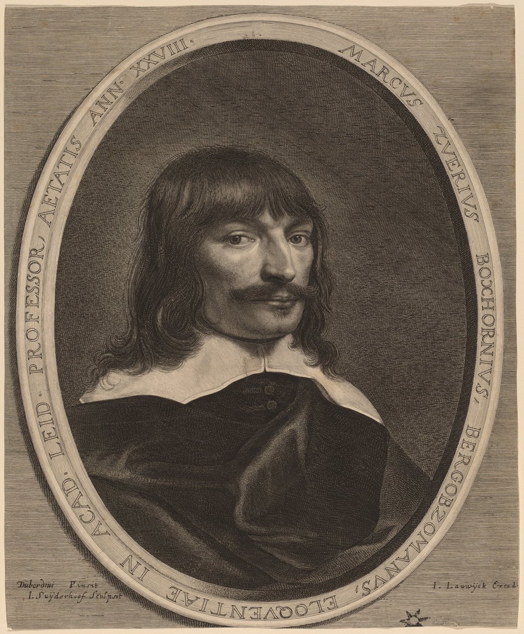 Marcus-Zuerius Boxhorn af Jonas Suyderhoff after Pieter Dubordieu