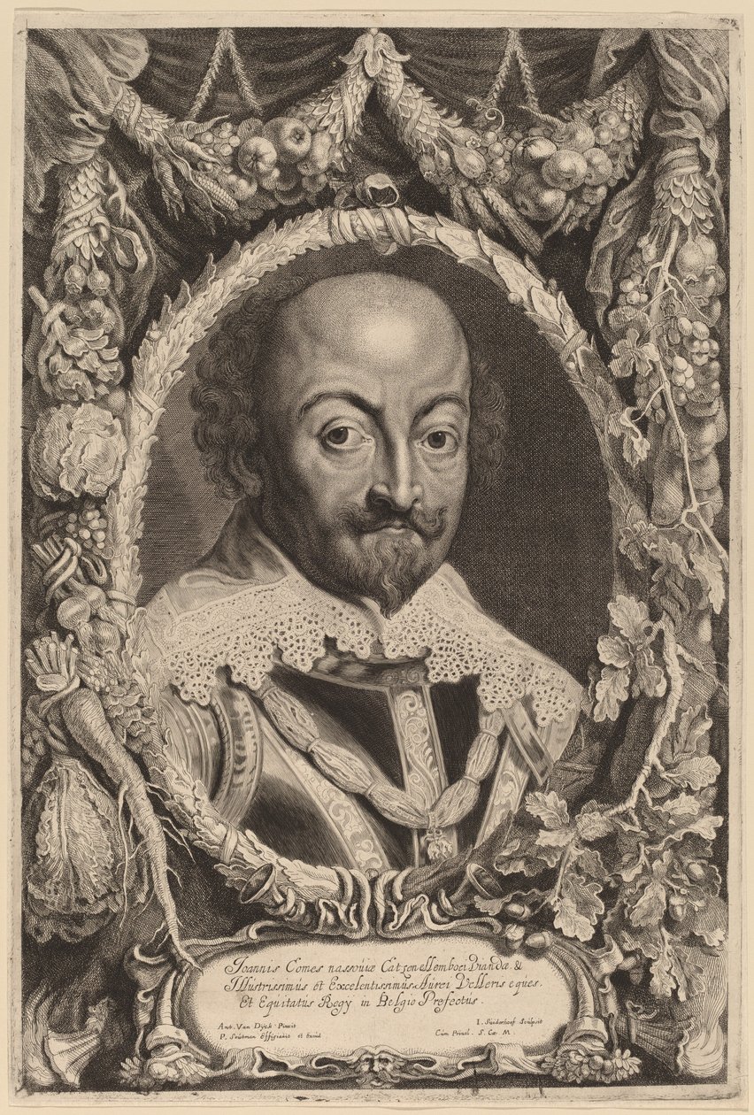 John, greve af Nassau af Jonas Suyderhoff after Sir Anthony van Dyck