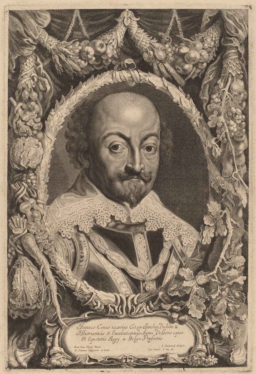 John, greve af Nassau af Jonas Suyderhoff and Pieter Claesz Soutman after Sir Anthony van Dyck